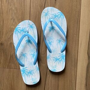 Palm Tree Flip Flops